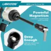 Libraton 8PCS Magnetic Nut Driver Set Metric Long Nut Drivers Impact Drill Long Shank Nut Driver Bits Hex Shank Long Power Bits 5