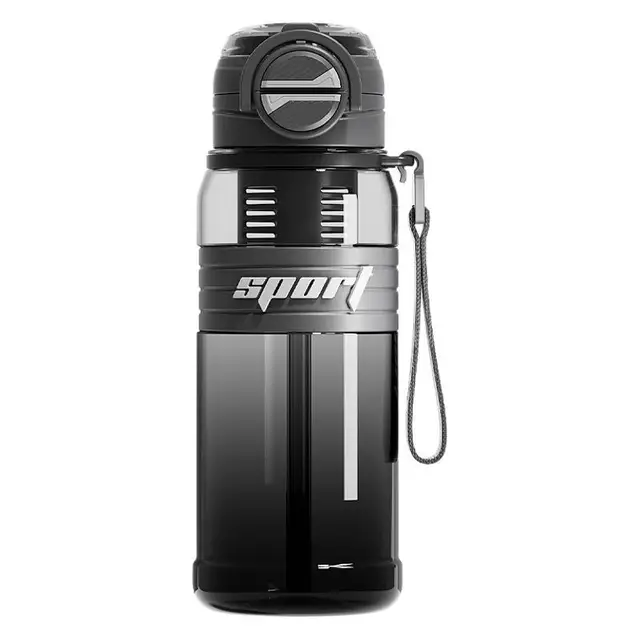 800ml Leakproof Tritan Dual-Mouth Bottle BPA-Free Sports Water Cup with Straw Tea Strainer & Carry Strap-Gym Hiking Essentials