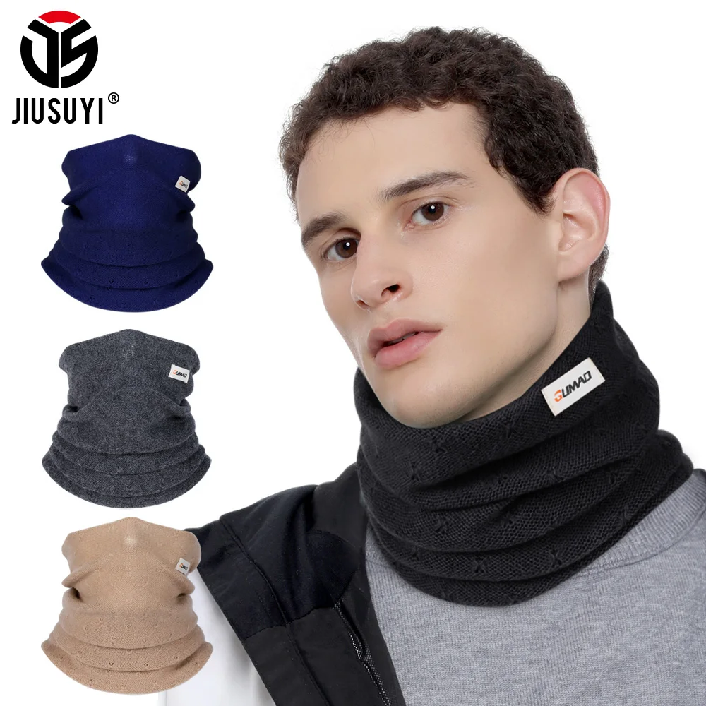 Winter Bandana Wool Scarf Windproof Face Cover Mask Ski Outdoor Sport Hiking Running Cycling Soft Neck Warmer Gaiter Neckerchief