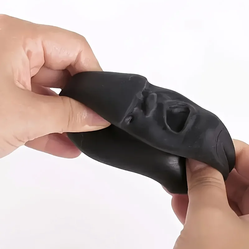 재미있는 표정 스퀴즈 볼 릴랙스 장난감 어린이 성인 자폐증 감각 완화 스트레스 해소 불안 완화 블랙 소프트 스퀴시