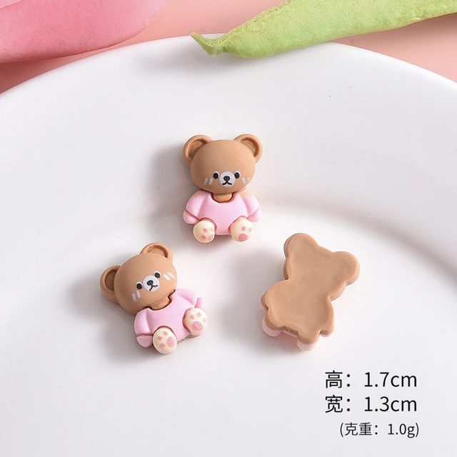 10pcs 3D Cute Bear Nail Charms Resin Cartoon Bear Kawaii Accessories DIY  Nail Art Rhinestone Decorations Manicure Design Jewelry - AliExpress