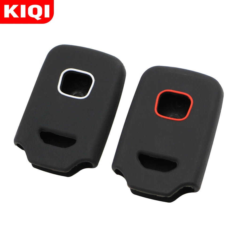 Alegender Black Silicone Smart Key Fob Cover Case Skin Protector Bag For 2015 2016 2017 2018 2019 2020 2021 Honda Civic Accord Pilot CR-V CRV 5 Buttons Key Remote A2C81642600 Price In UAE | Amazon UAE - Foto 6
