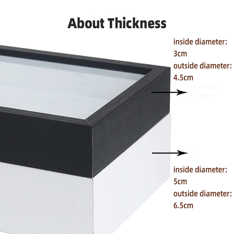 Shadow Box Frame 3D Hollow 3cm 5cm Photo Frame Dried Flower Specimen Holder Handmade DIY Handwork Display Home Decoration view 6