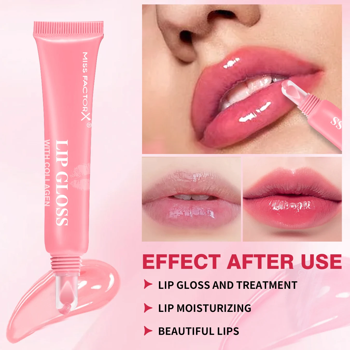 6pcs/box 6-color lip gloss set Unique gift set Long-lasting moisturizing Glossy lip color Valentine’s Day gift Thanksgiving gift 4