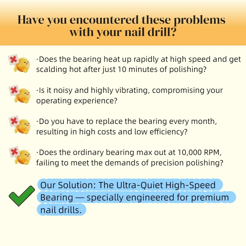 4 Teile/satz Hochgeschwindigkeits-Kugellager-Kits Ersatz für KUPA UPOWER UP200 UG12/SUG12 Keine Heizung – Detail 6