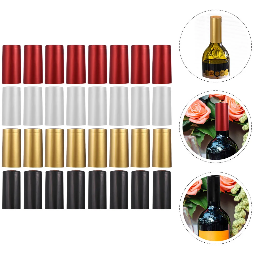 

200 Pcs Bottle Shrink Film Packaging Accessories Capsules Stopper Decoration Heat Wraps Pvc Home Bottles Sleeves Seal