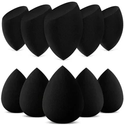 Premium Makeup Sponge Blender Set - Cosmetic Puff Beauty Tools (10Pcs Black)