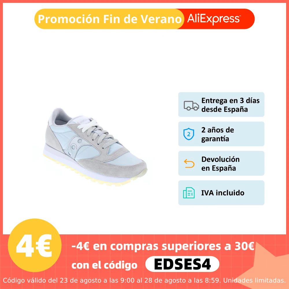 Saucony Mujer Zapatillas Bajas Modelo Jazz Original Deportivas Urbanas Color Blanco Moda Mujer Zapatos Originales