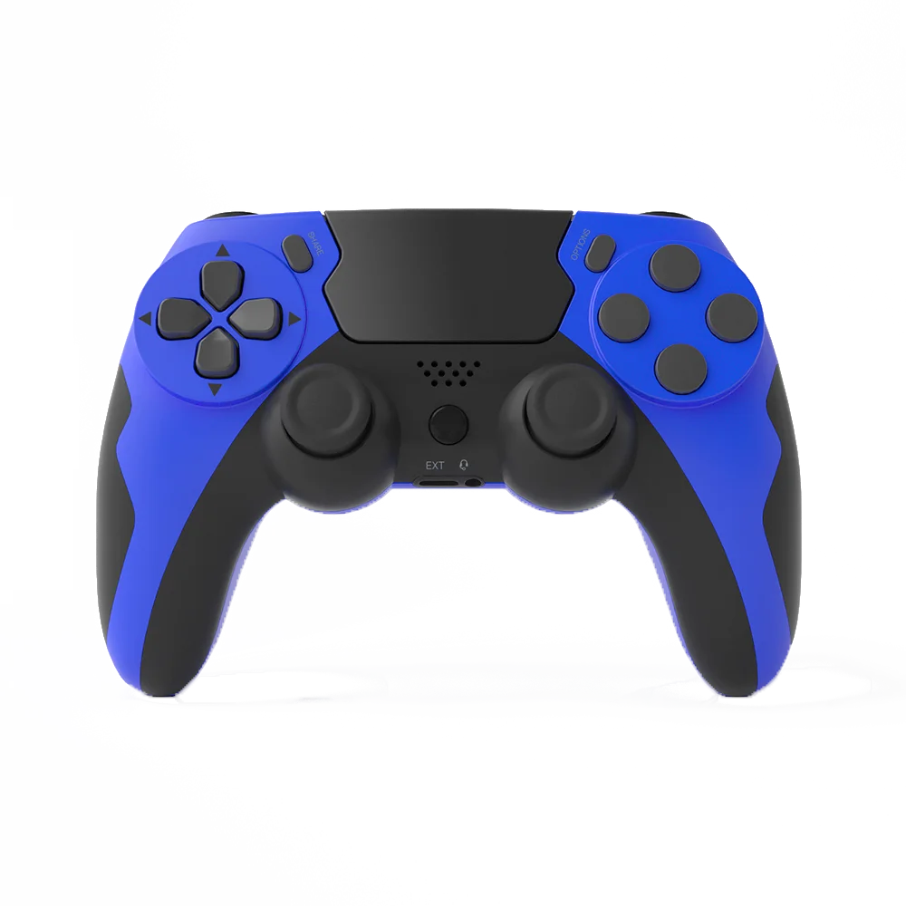 GAMINJA Kablosuz Denetleyici Bluetooth Gamepad Çift Titreşim 6 Eksen Joypad Touchpad Mikrofon Kulaklık Portu PS4 PS3 PC