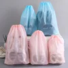 32x42cm Shoes Storage Bag Portable Plastic Organizer Bag For Travel Camping Multifunction Household Dustproof Storage Bags 3
