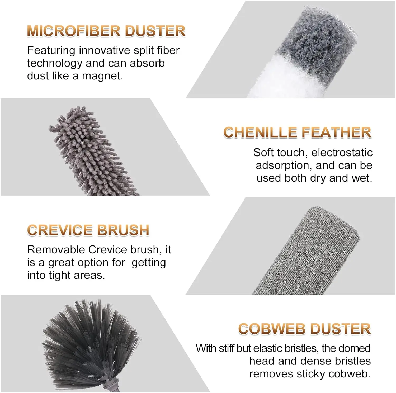 Duster Brush cleaning duster retractable duster microfiber duster brush telescopic duster brush microfiber dust brush telescopic dust brush telescopic dust remover Microfiber Duster Extendable Gap Dust Tools Retractable Car Cleaning Brush Household Ceiling Cleaning Tools