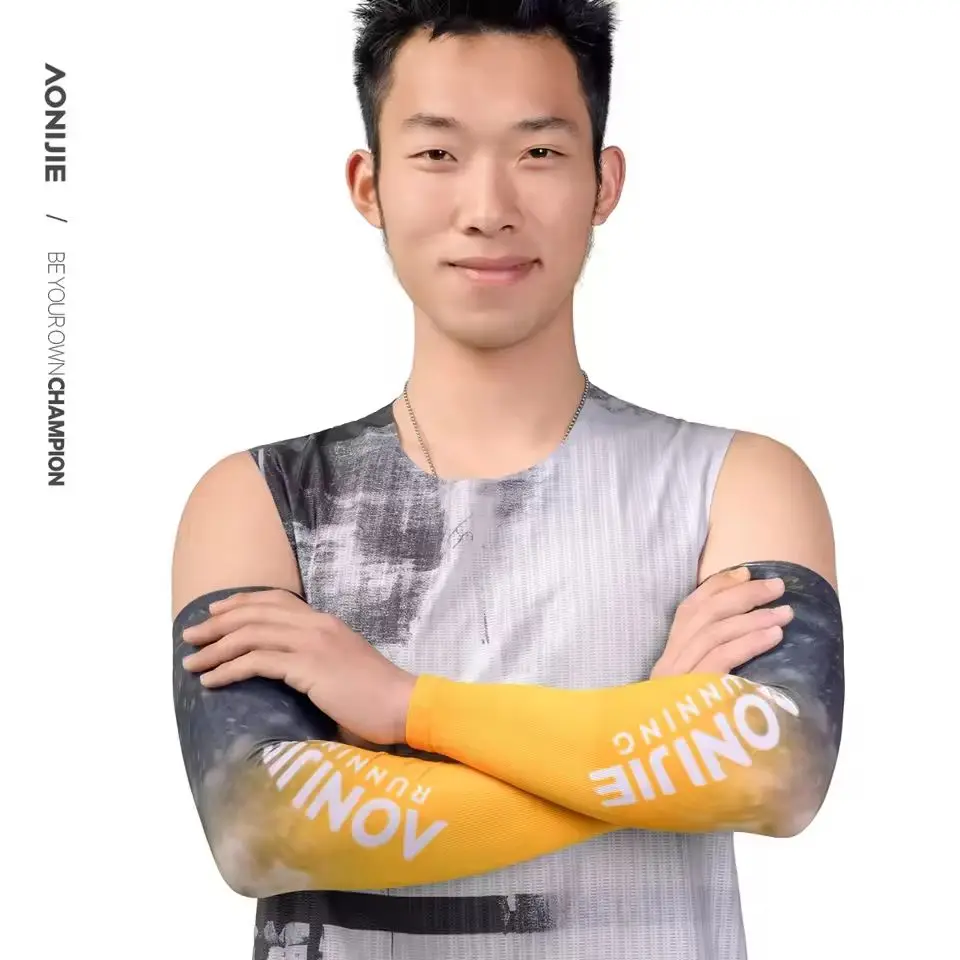 AONIJIE 여름 냉각 팔 슬리브 남성 여성 마라톤 러닝 스포츠 슬리브 태양 보호 슬리브 하이킹 사이클링 팔 슬리브