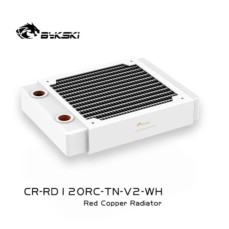 Bykski-radiador de Cobre para Refrigeração pc Refrigerador de Água Dissipador Branco Espessura 30 mm g1 Fio Ventilador 12cm 120 mm 360 mm 240 mm 480 mm - Imagem 4