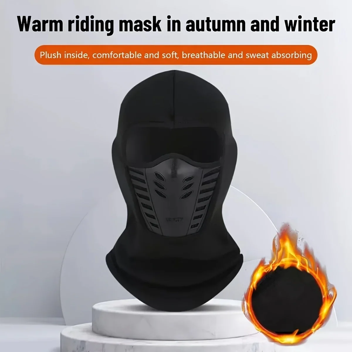 WRELS Winter Ski Mask Cycling Cap Face Mask Cover Windproof Anti-Dust Warm Cycling Mask Balaclava Skiing Skating Hat Headwear