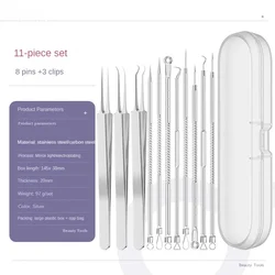 11-Piece Professional Blackhead and Blemish Removal Tool Set (11Pcs Set)