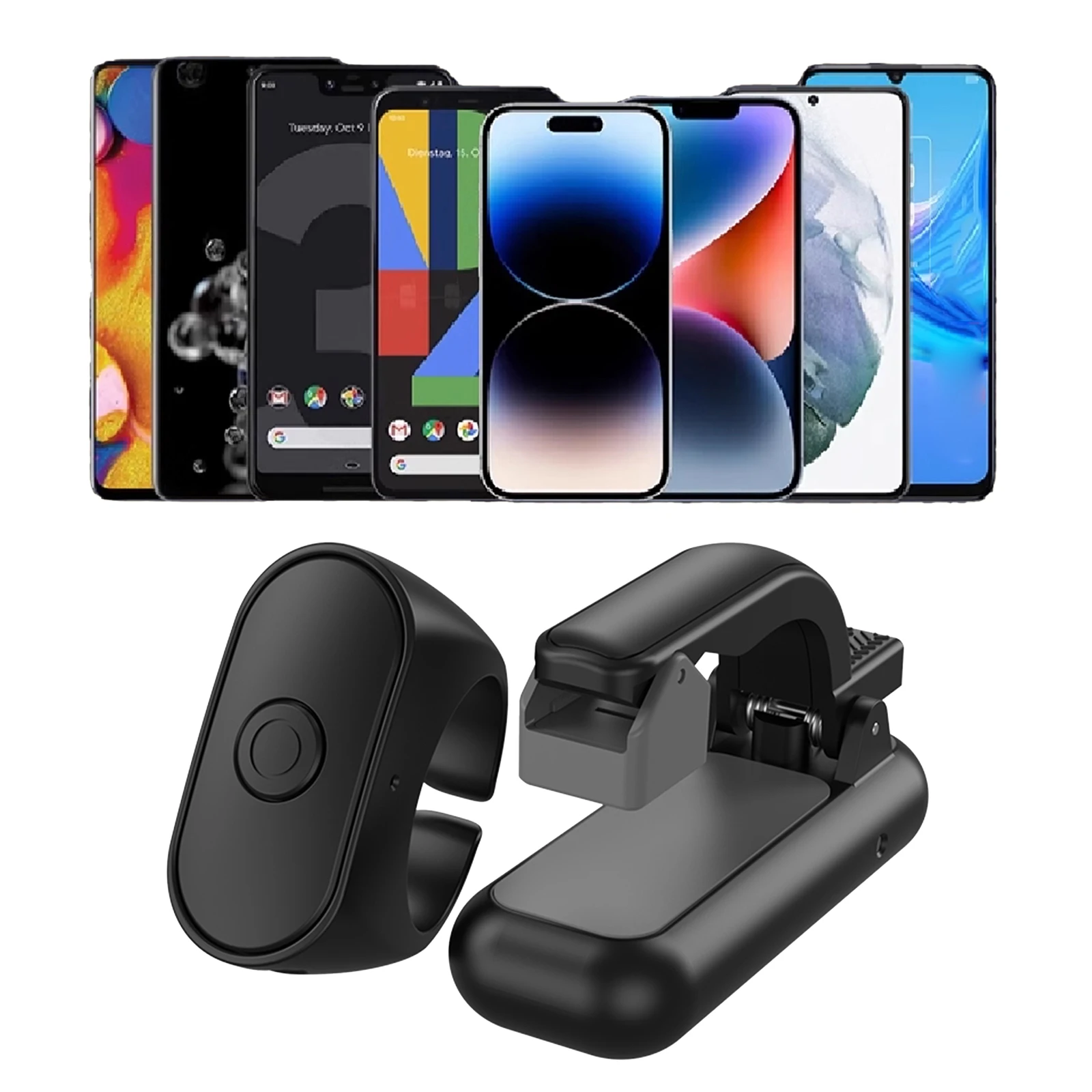 2-in-1 Page Turner Clicker Wireless E-book Page Turner Lightweight Record Triggers Remote for Kindle Paperwhite Accessories