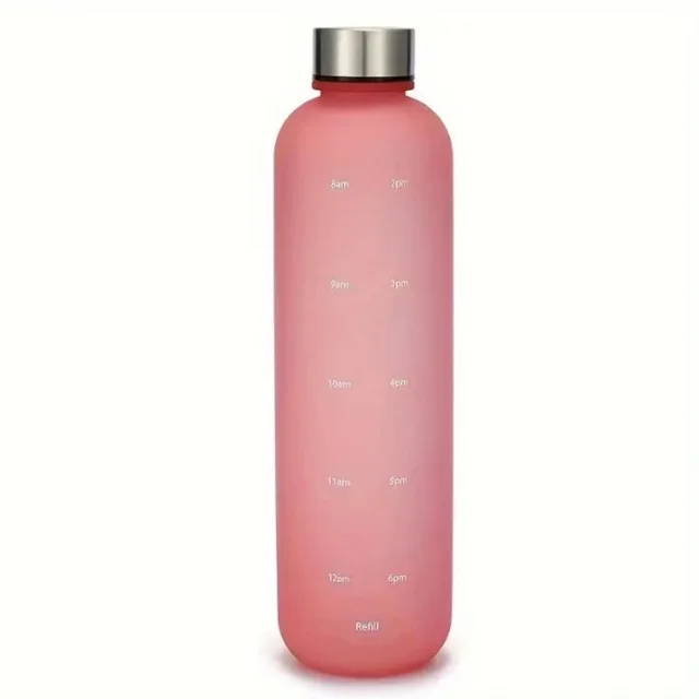 Gradient Sports Water Bottle with Measurements, Leak-Proof, Portable, Narrow Mouth, Sealable, BPA-Free PC Material - For Fitness 5