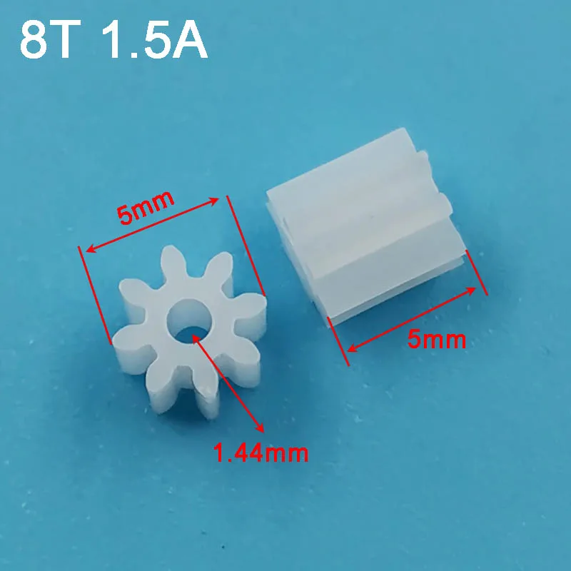 8 Teeth 0.5M Pinion Gear 80.8A 81A 81.5A 082A Toy Helical Spare Parts Model DIY Plastic Gears Hole 0.8mm-2mm 10pcs/lot electric bike gear,motor gear,transmission gear