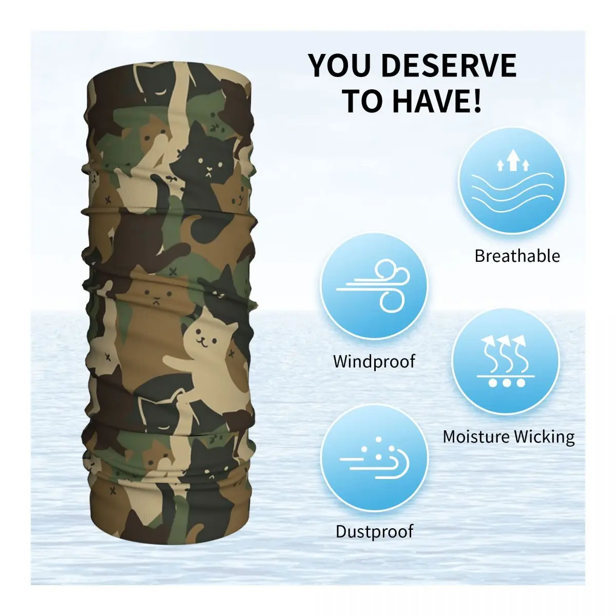 Cats Army Camouflage Bandana Neck Gaiter Printed Magic Scarf Multifunction Balaclava Running Unisex Adult Washable tactical scarf cycling bandana bandana headscarf cotton bandana neck gaiter bandana neck cover multifunctional bandana motorcycle bandana camouflage bandana