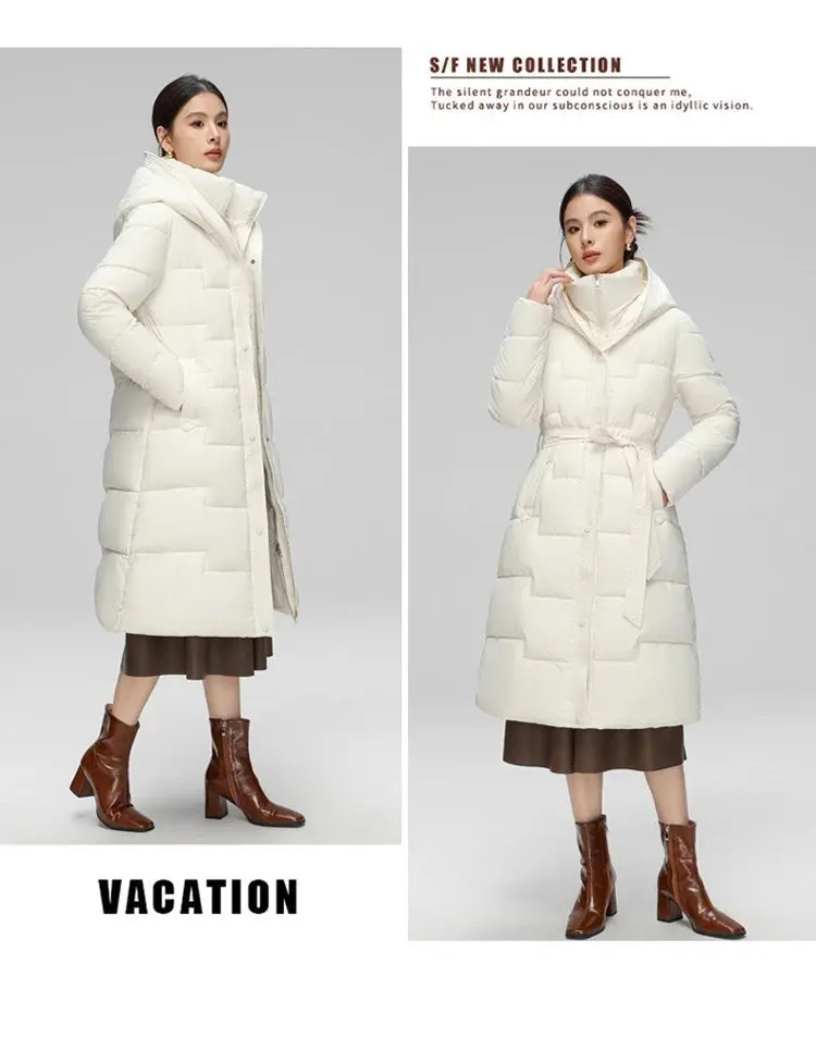 Women Winter Mid-Length Cotton Padded Jacket With 2025 New Women Warm Thicken Cotton Coat Korean Loose Hooded Parkas Outwear
