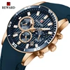 REWARD Mens Watches Top Brand Luxury Blue Quartz Watch Chronograph Men Silicone Waterproof Date Sport Wrist Watch Man Male Clock 1