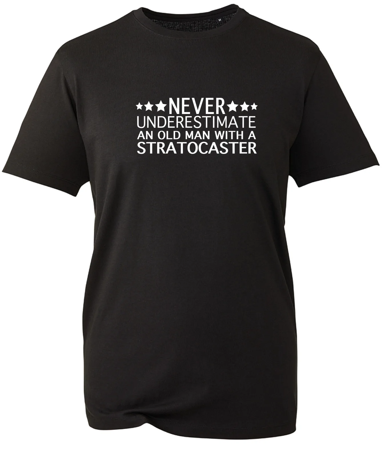 Stratocaster T Shirt Chitarra Sottostima Old Man Gift Mens Dad Grandad V22 Bwc Regular Fit Tops