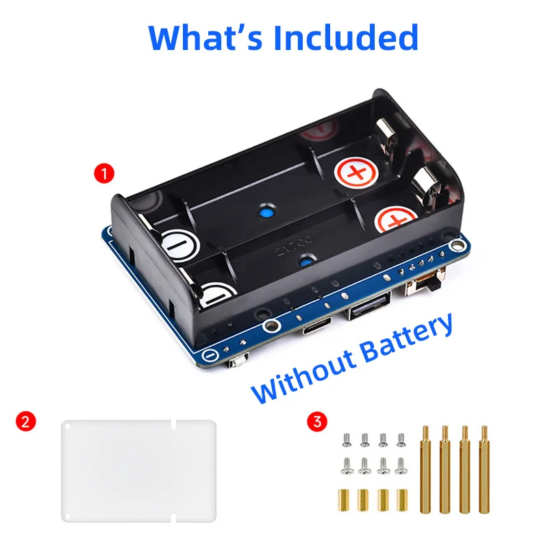 Fonte de Alimentação Ininterrupta Raspberry pi Ups Suporte Hat 21700 li Bateria 5v Pogo Pins Connector Gestão de Caminho Dinâmico - Imagem 4