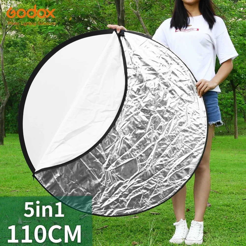 Photography Reflector Godox 5in1 80cm 110cm 100x150cm 150x200cm Silver White Gold Portable