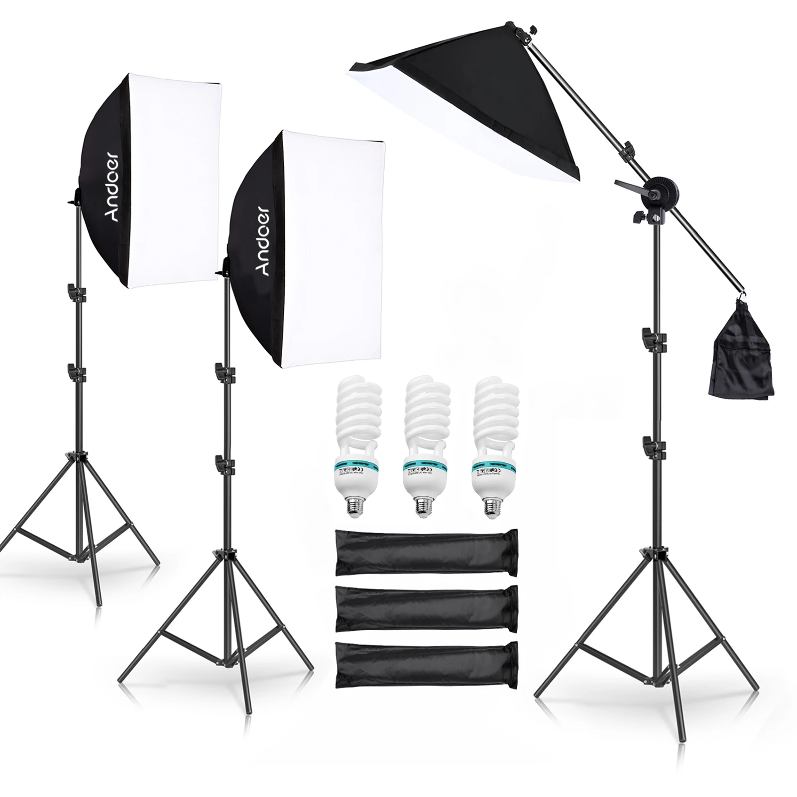 AndoerStudioPhotographyKitSoftboxLightingSetwith135WLEDLight