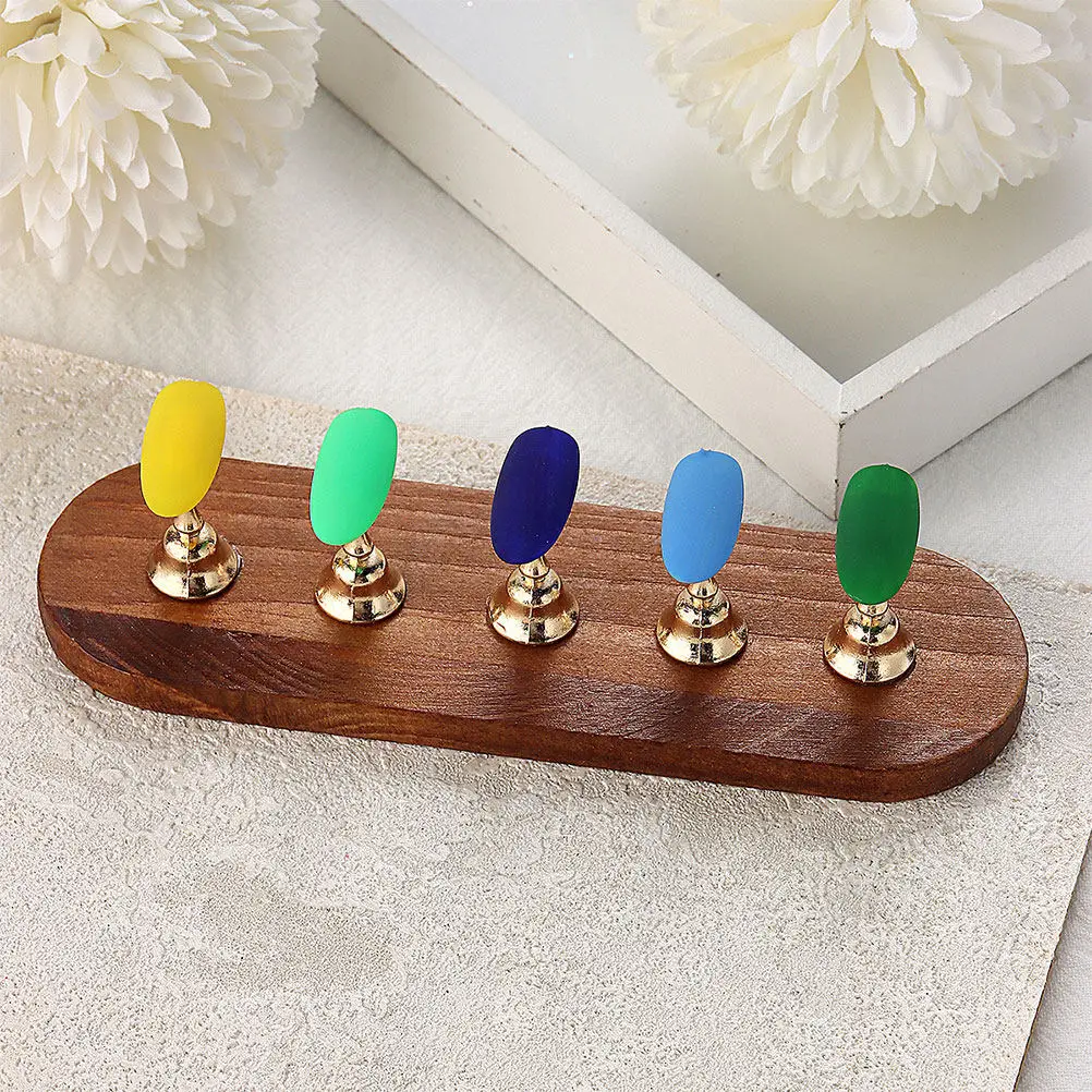 1세트 네일 아트 연습 스탠드, 가벼운 네일 홀더, 프레스온 네일 디스플레이 스탠드, 살롱 및 가정용 매니큐어 연습 홀더