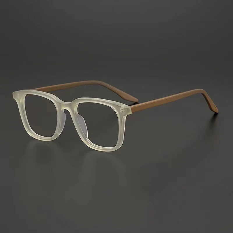 Fashion Vintage Frosted Square Optical Glasses Simple Trendy Unisex Eyeglasses For Women Men Literary Retro Matte Eyewear