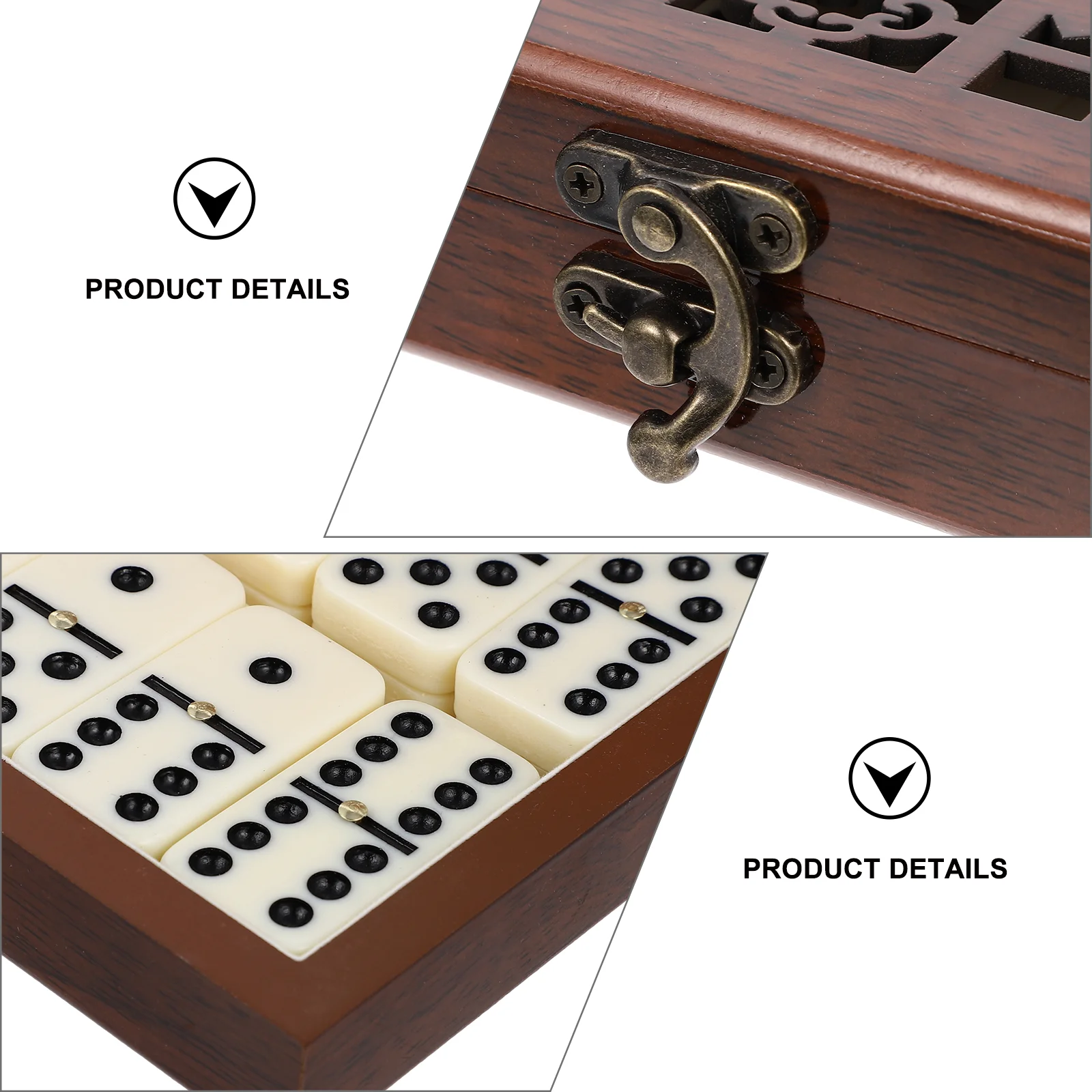 50 Pieces Wooden Dominoes Rectangular Wooden Blocks for Crafts - AliExpress