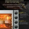 32L Oven 4 Levels Built-in Oven Light Upper and Lower Independent Temperature Control Time Setting Multi-function Hot Air Oven 3