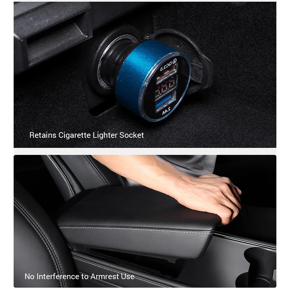 Tesla Model 3 Highland Model Y 2020- 2024 센터 콘솔 몰려 들고 ABS 트레이 주최자 중앙 팔걸이 하부 보관함