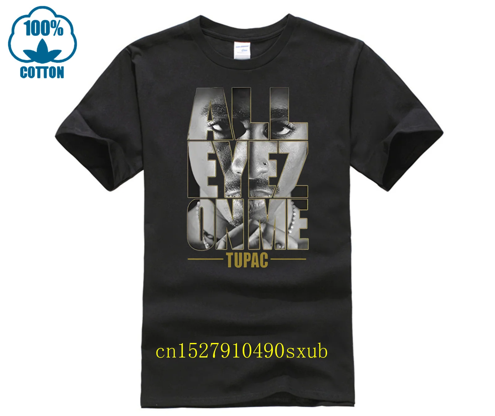 T-Shirt Amplificata Herren Tupac Tutti Gli Occhi Su Di Me Blk Herren 2 Pac Camicia Hip Hop Maglietta Hip Hop T-Shirt Da Uomo