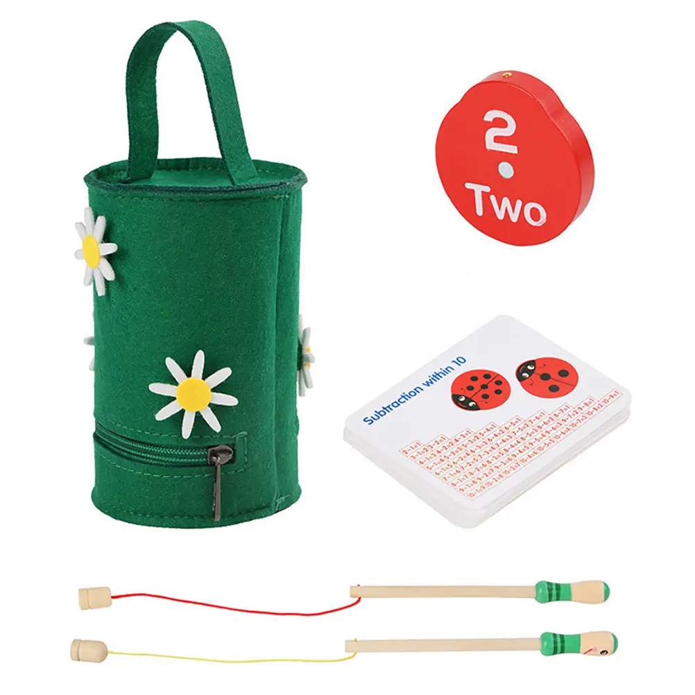 1 세트 어린이 숫자 세기 무당벌레 교육용 몬테소리 수학 학습 인지 발달 학습 보조 재미있는 수학 학습 장난감