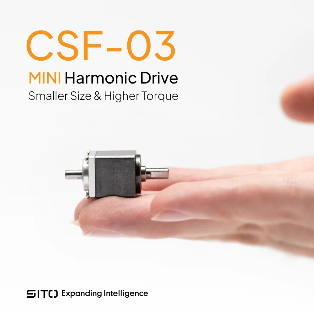 Sito CSF03 Micro Step-down Gearbox Compact Servo Motor Speed Reduction 50:1 Industrial Harmonic Reducer for Robot Finger
