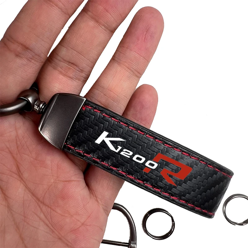 

Motorcycle Trinket Keyring PU Leather Keychain DIY Key Chain Holder Key for BMW K1200R K1200RS K1300 K1300S K1300R Accessories