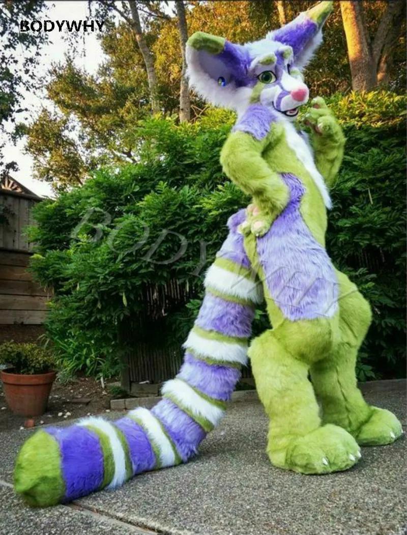 Длинный Меховой Костюм с животными