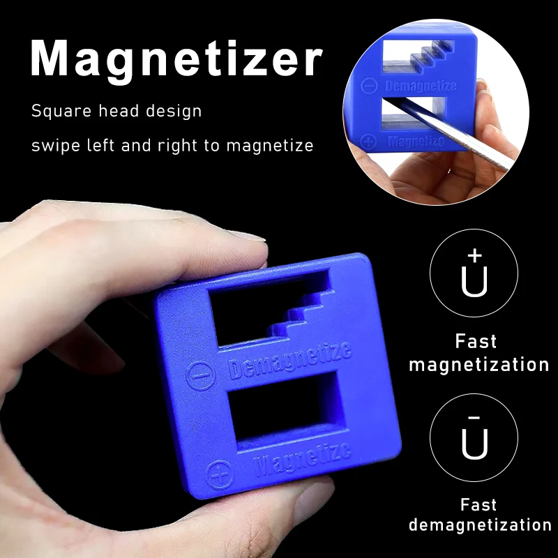 High Quality Magnetizer Demagnetizer Tool Screwdriver Magnetic Pick Up Tool Screwdriver Hand Tool Fast Magnetizing Machine 1Pcs wood plane