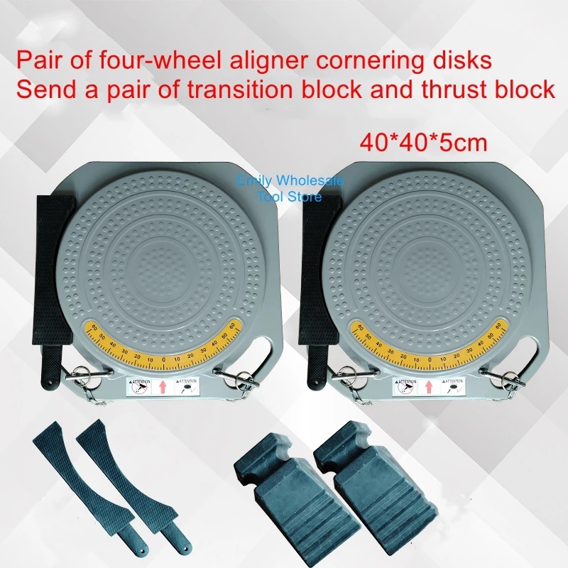 

400*400*50/25mm 3d four-wheel aligner corner disk large shear lifter tool turntable