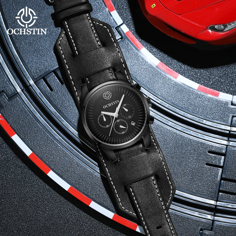 OCHSTIN Hot Model 2024 Sport Comfort Craftsman Men's Waterproof Watch Multifunction Quartz Movement Men's Quartz Watch