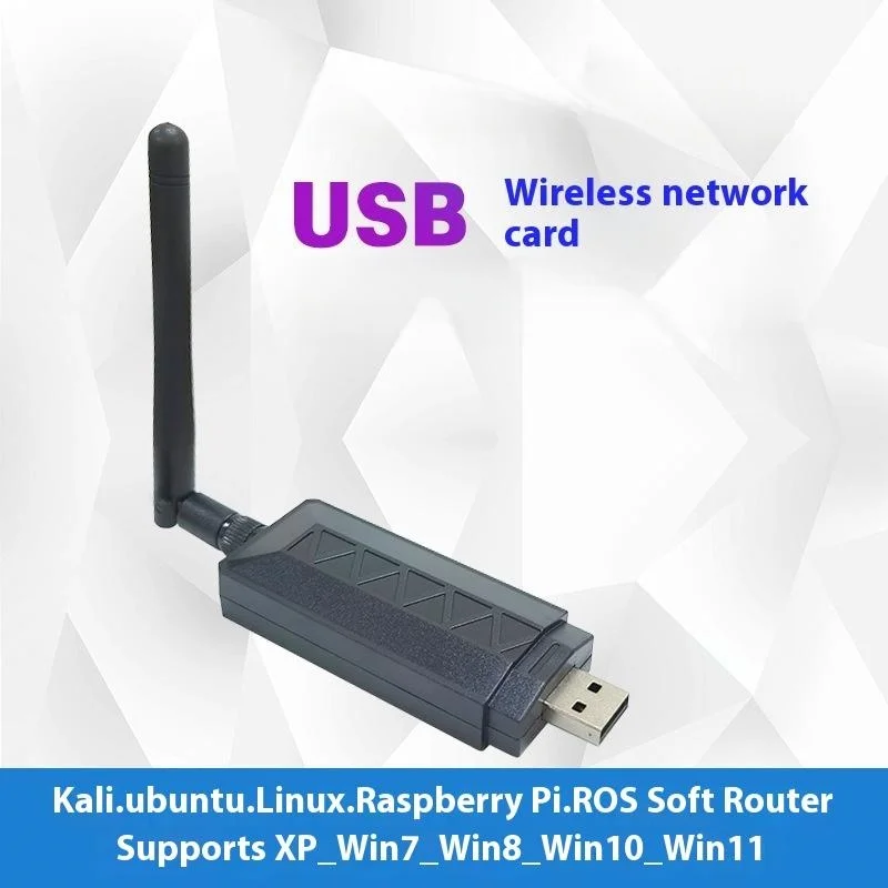 새로운 1Pcs 2DBi WiFi 안테나 네트워크 카드 Atheros AR9271 802.11n 150Mbps 무선 USB WiFi 어댑터 Windows 7/8/10 Kali Linux 용