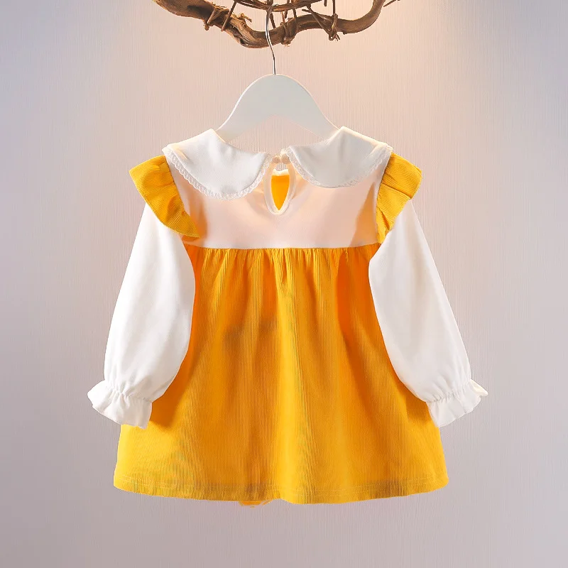 Embroidered Baby Kid Girl Dress Spring Autumn Princess Dress Lovely Cotton Long-sleeved Girl Clothing Tutu Rabbit A-line Dresses girls dress baby girl dress