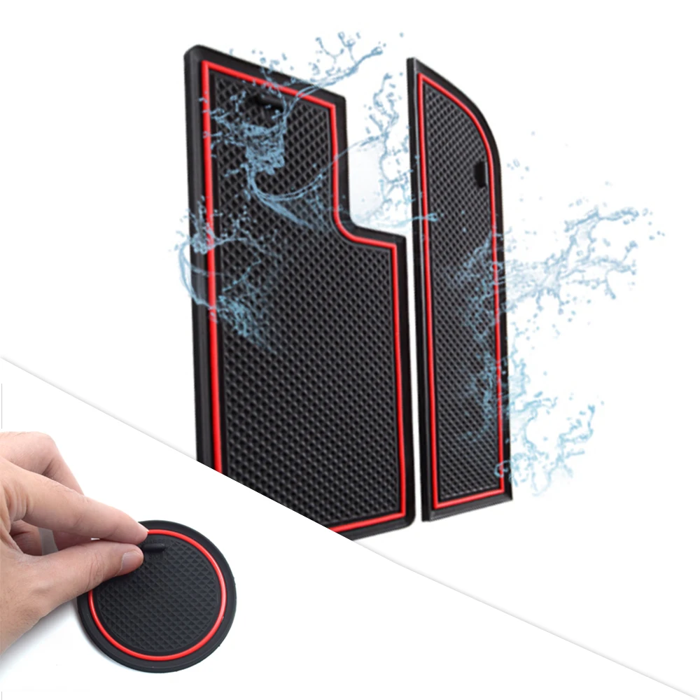 Custom Fit for Ford Fiesta 08-16 Cup Holder and Door Slot Mat Gate Pad Liner Accessories Car Styling 8PCS Red Custom Fit for Ford Fiesta 08-16 Cup Holder and Door Slot Mat Gate Pad Liner Accessories Car Styling 8PCS Red
