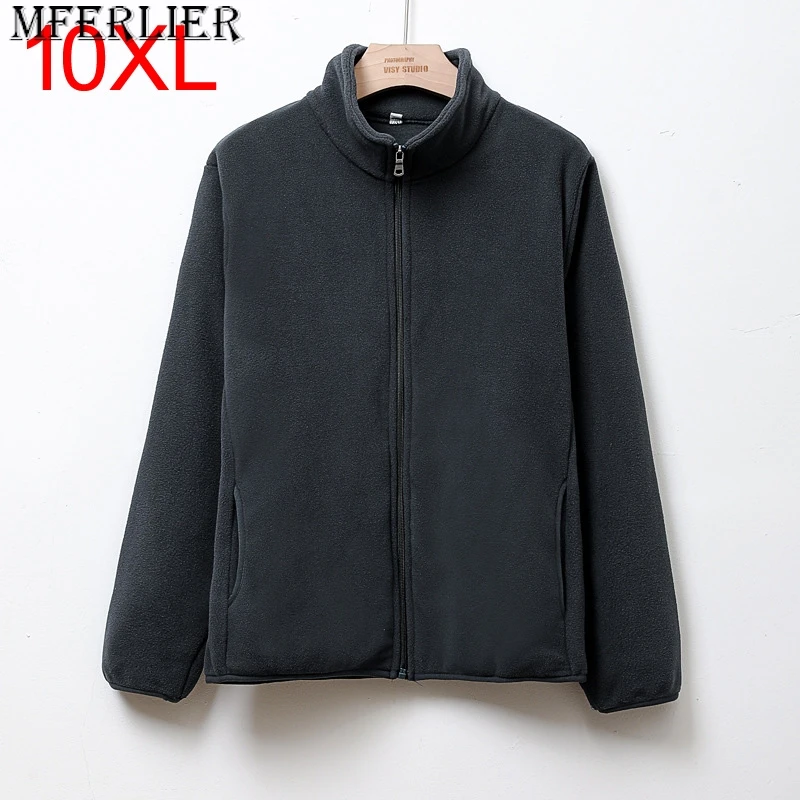 

extra-large 10XL 9XL yards shaker jacket men loose Spring Autumn fleece clothing plus size sweatshirt 8XL men clothing