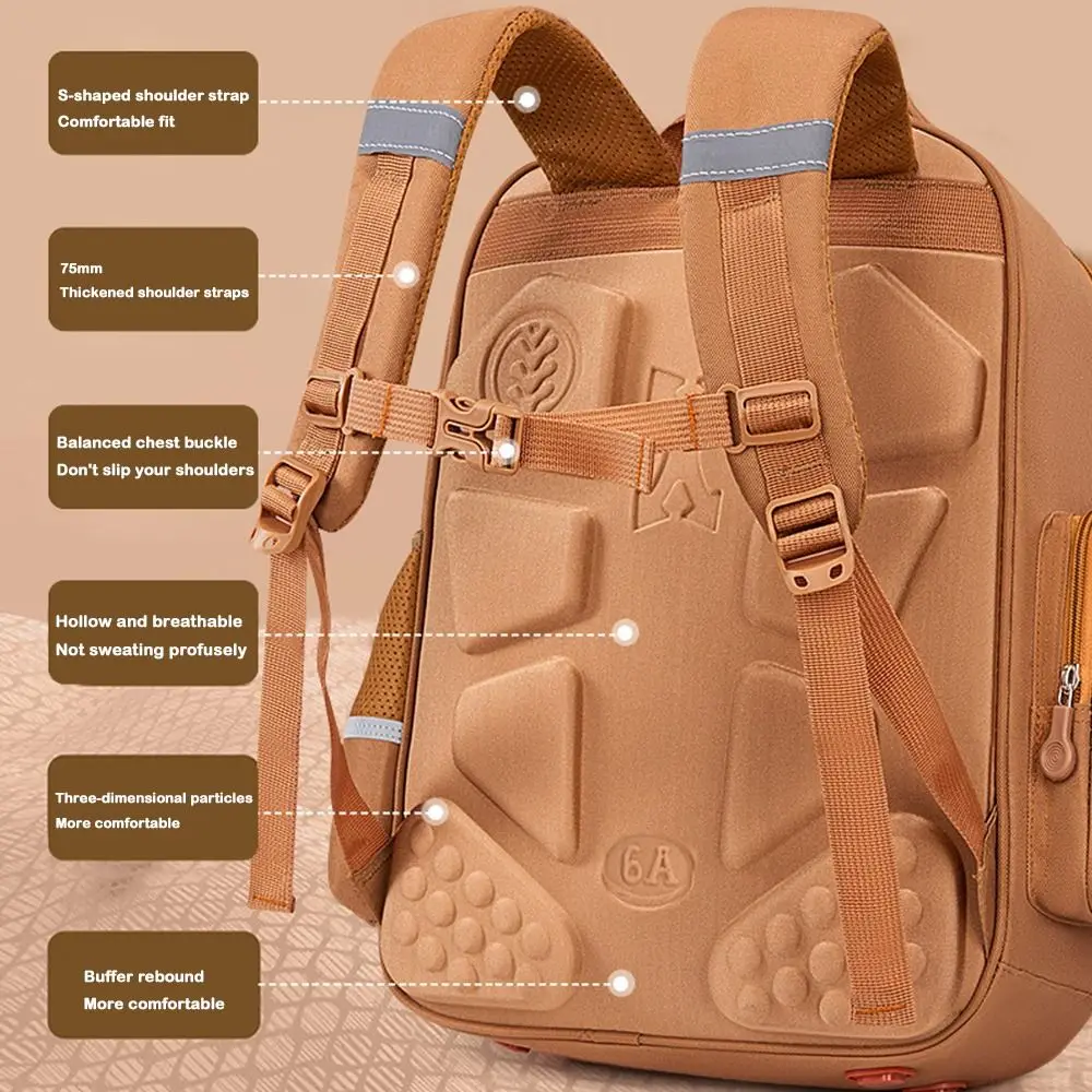 Waterproof Capybara Backpack Large Capacity Alleviate Burden School Bag Protecting Spine Widen Straps Backpack for Students 3
