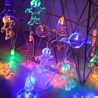 10 Led 1.5 meter Astronaut And Rocket Ship String Light Colored Light For Decorating Children Rooms Fairy Tale Birthday Parties 2