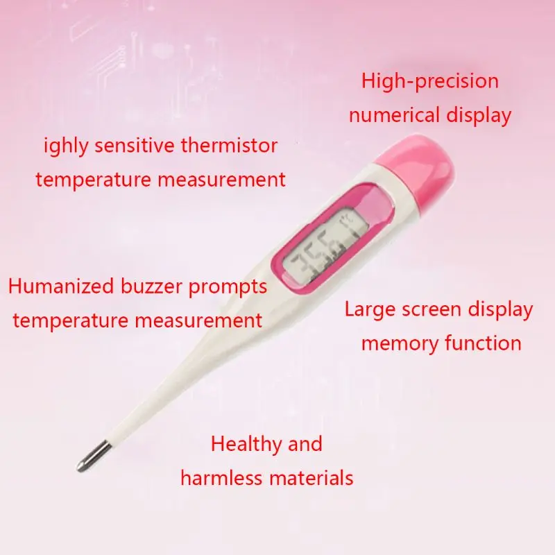 Female Ovulation Thermometer Women Pregnant Monitoring Portable Gadget LCD Basal Measuring Fertility Period Tracking