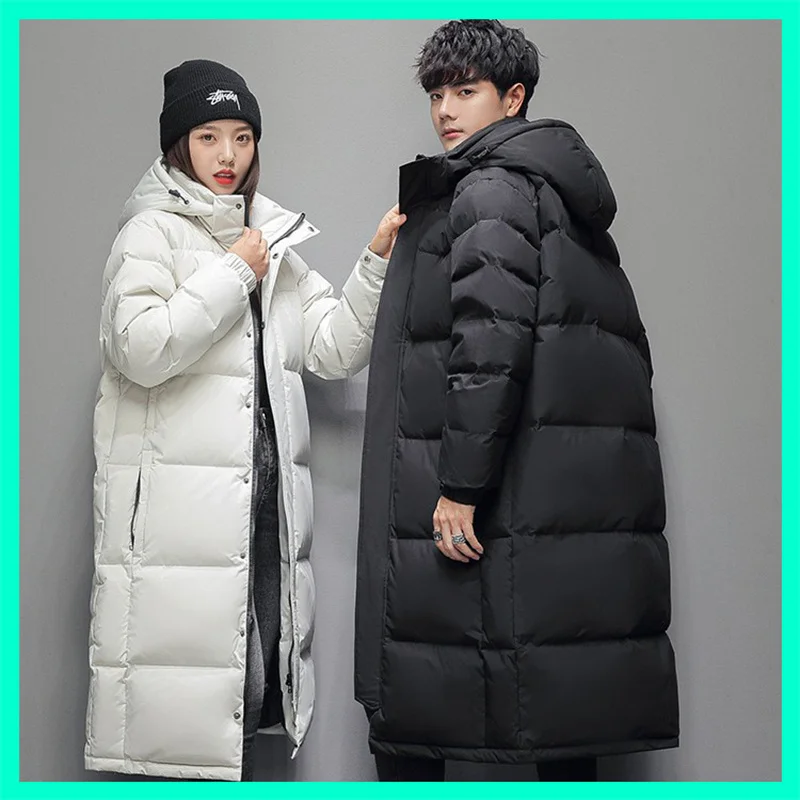 Cotton Jacket Parkas Coat Parka Coat Down Jacket Puffer Jacket Outdoor Leisure Men Slim Cotton Long Down Parka